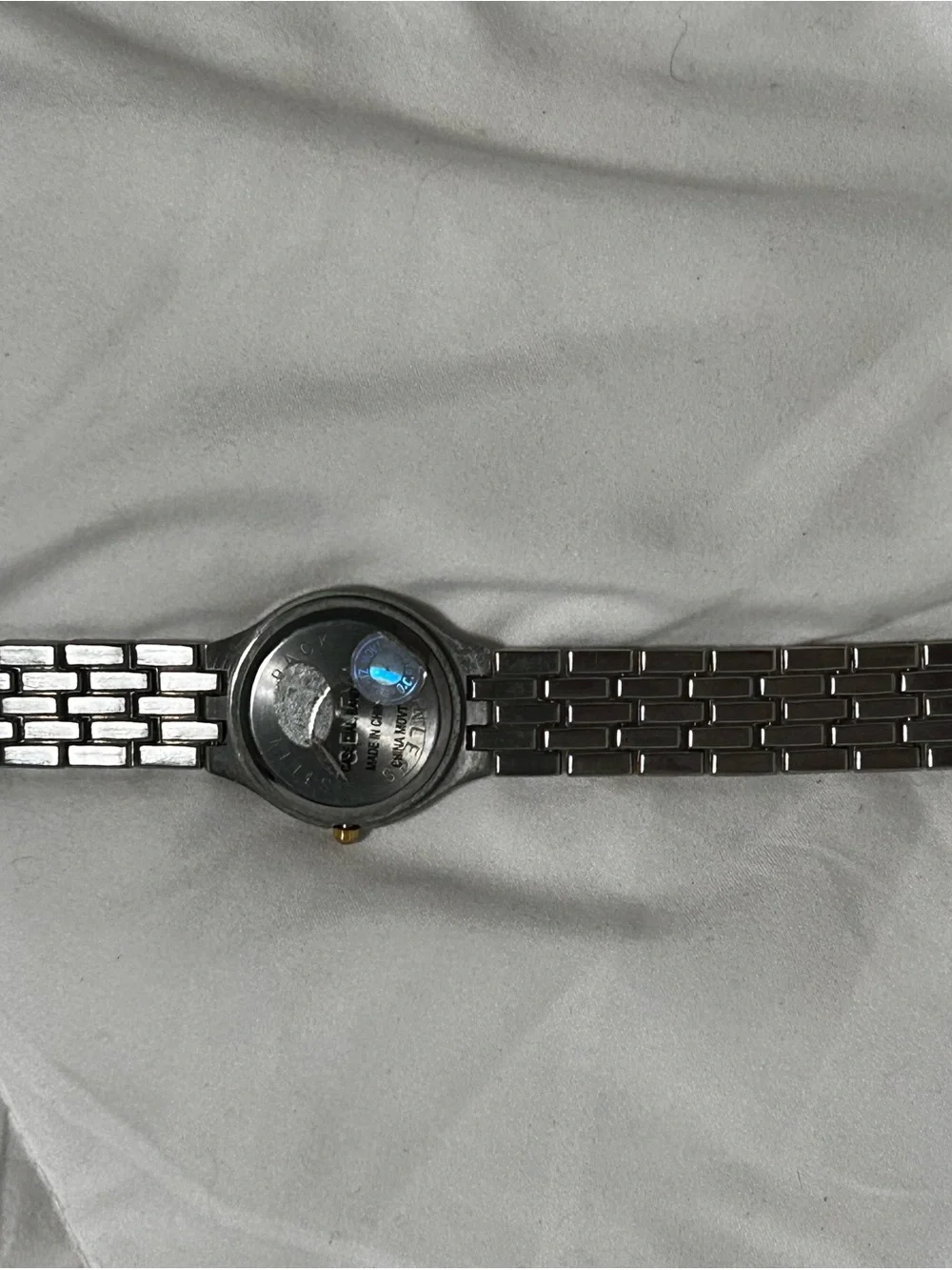 Geneva Blue Dial Two-Tone Bracelet Watch